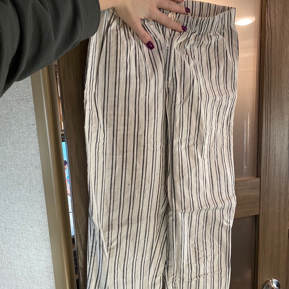 john galt capri loose striped pants